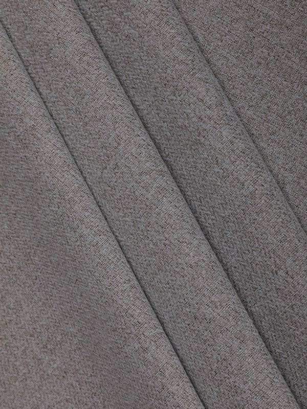 Herringbone linen composite blackout curtain fabric with TPU coating